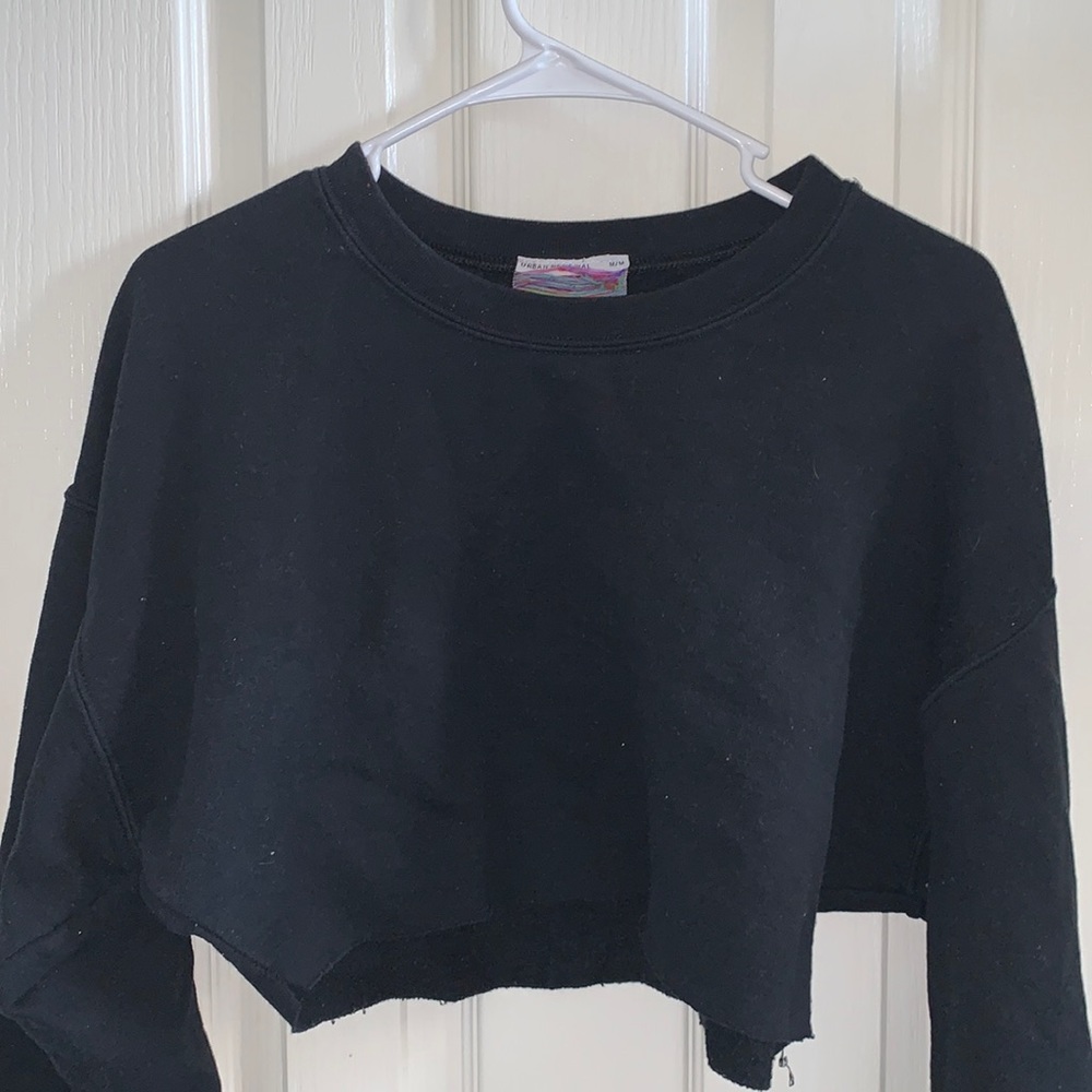 Urban Renewal vintage black cropped sweater, size M